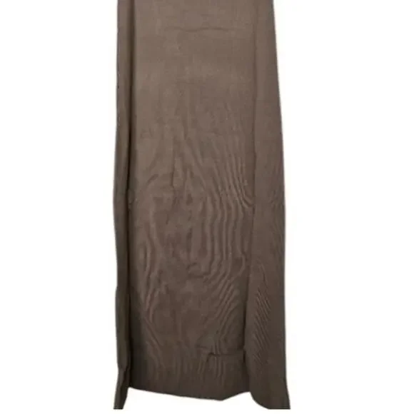 NWT WeWoreWhat Sleeveless Halter Knit Rib Stretch Maxi Open Back Dress 2XL Brown - Picture 8 of 15